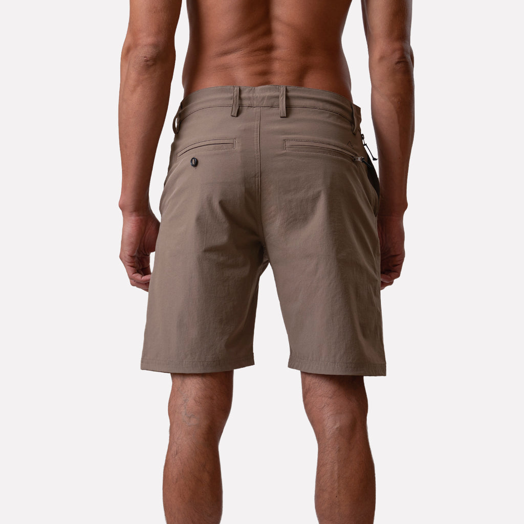 SHORT HÍBRIDO 19" CAFÉ