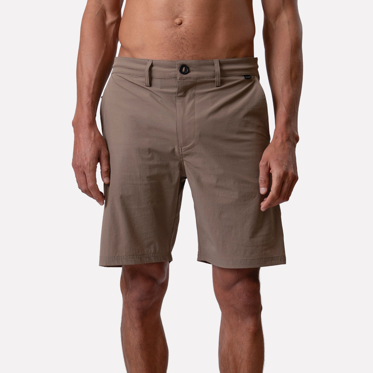 SHORT HÍBRIDO 19" CAFÉ