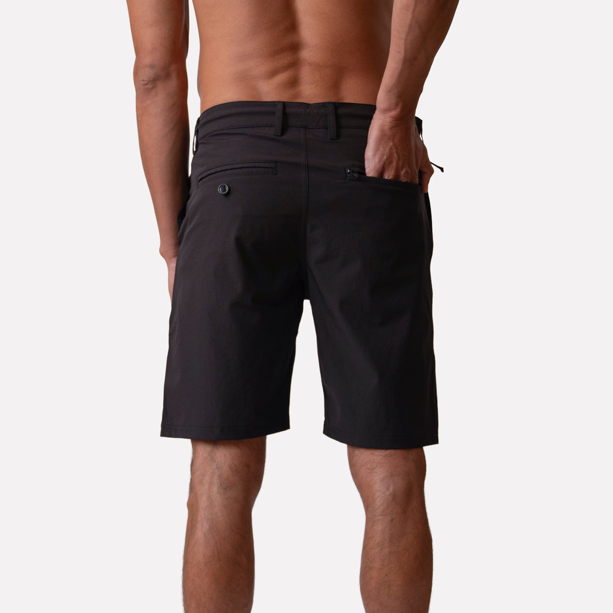 SHORT HÍBRIDO 19" NEGRO