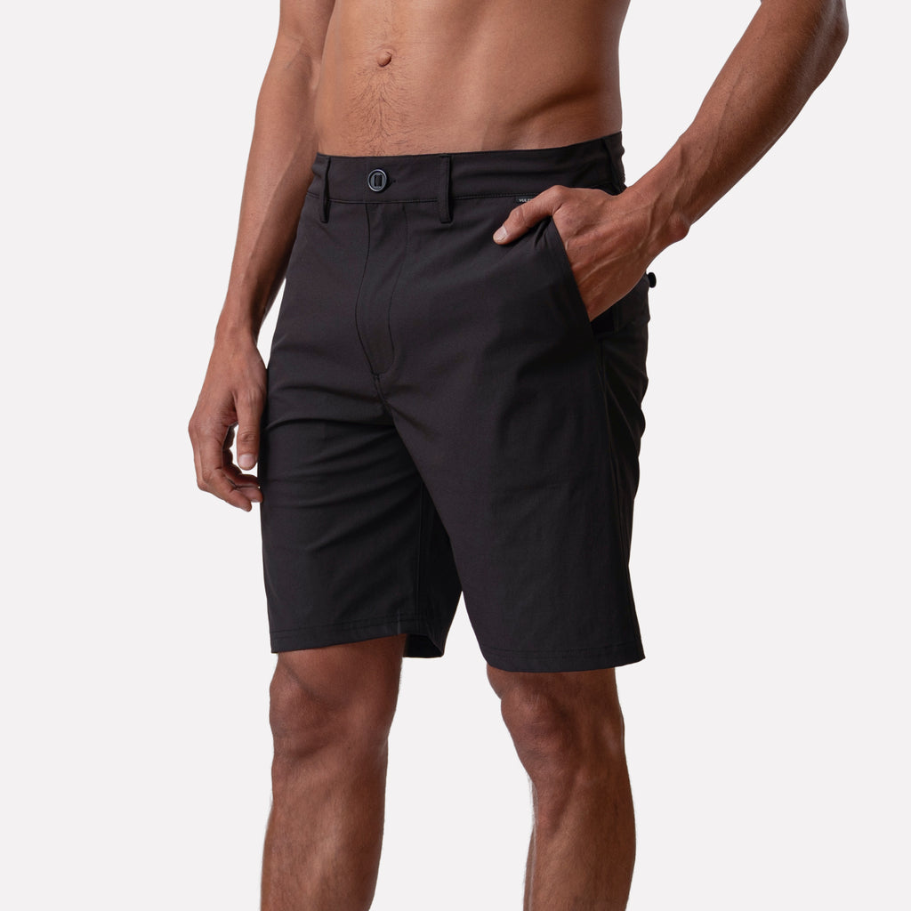 SHORT HÍBRIDO 19" NEGRO