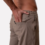 SHORT HÍBRIDO 19" CAFÉ