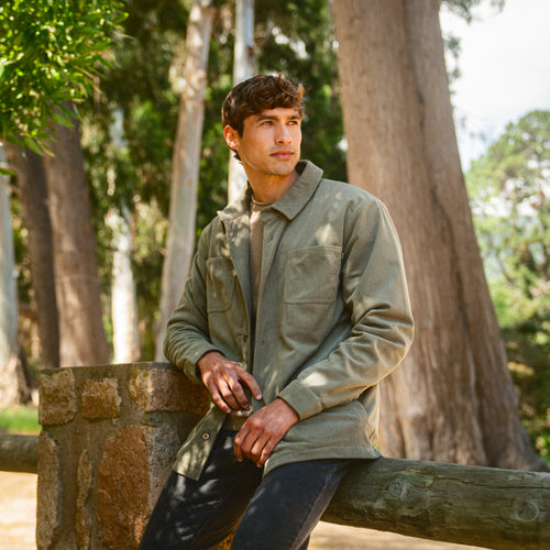 CHAQUETA COTELÉ VERDE