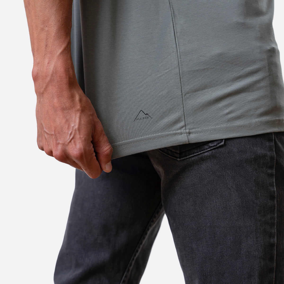 Polera MC Plain Pocket Verde