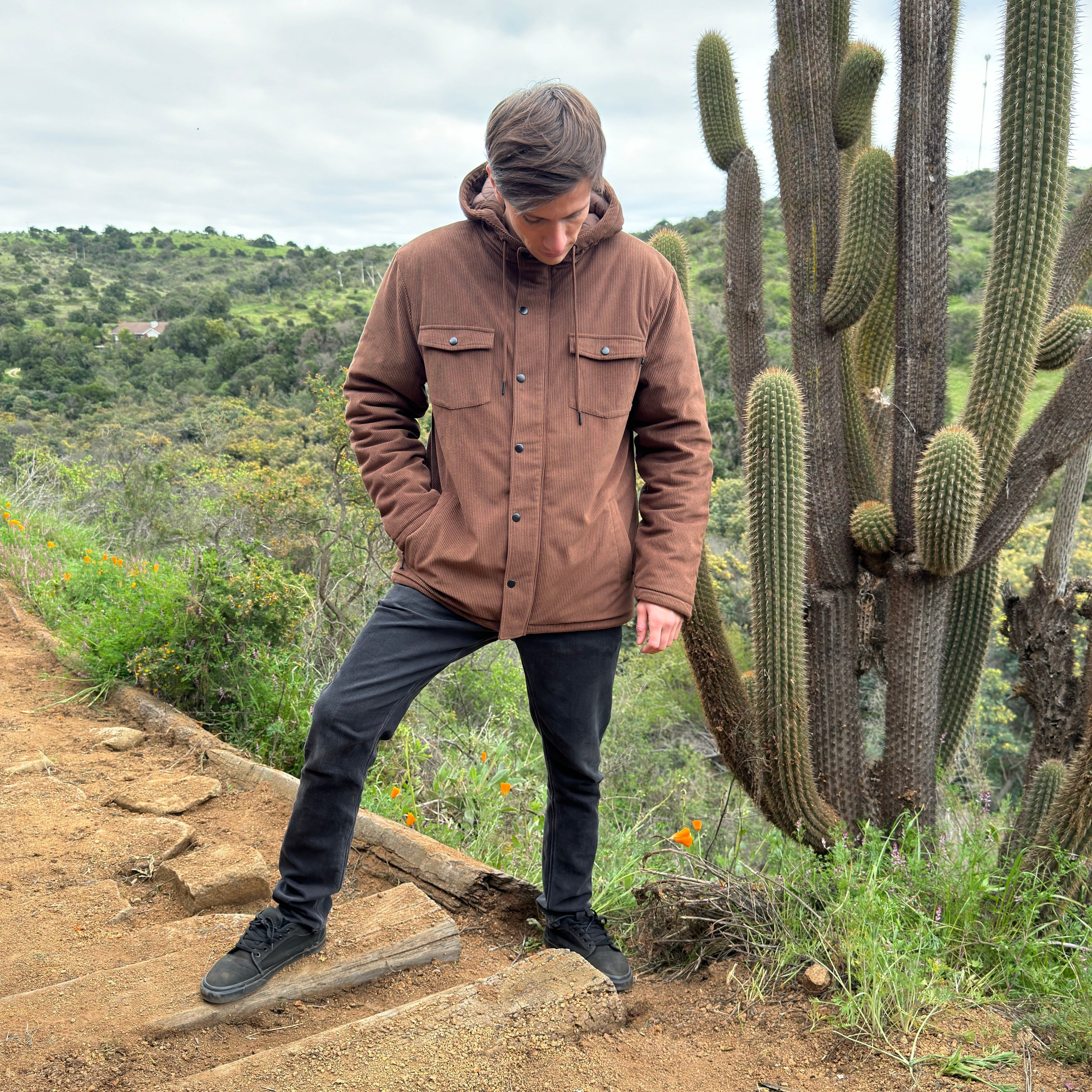 CHAQUETA FZ CORDUROY CAFÉ