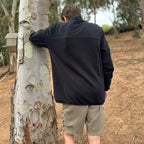 POLERÓN HALF ZIPPER NEGRO