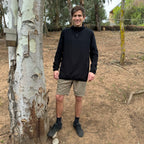 POLERÓN HALF ZIPPER NEGRO