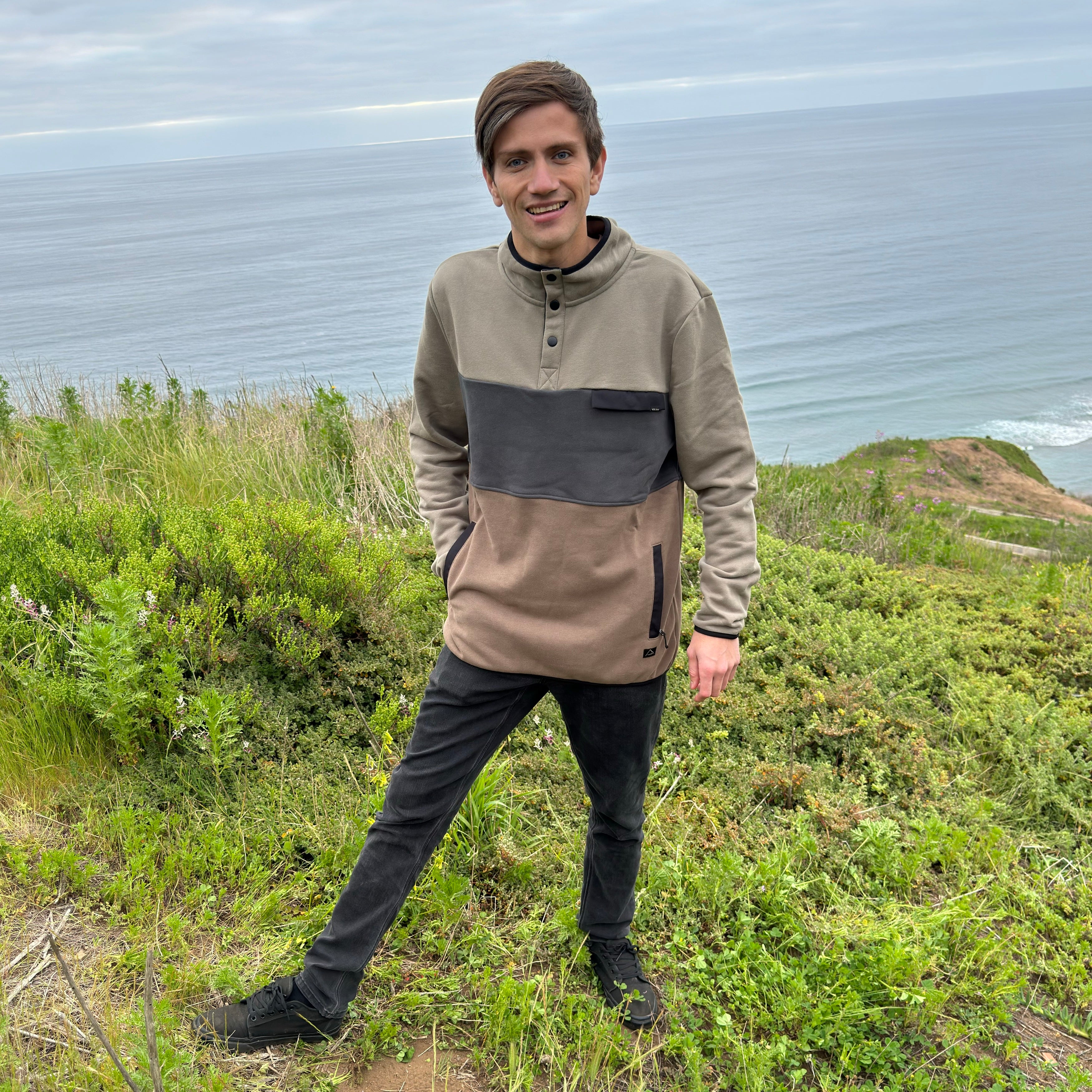 POLERÓN HALF ZIPPER MULTICOLOR