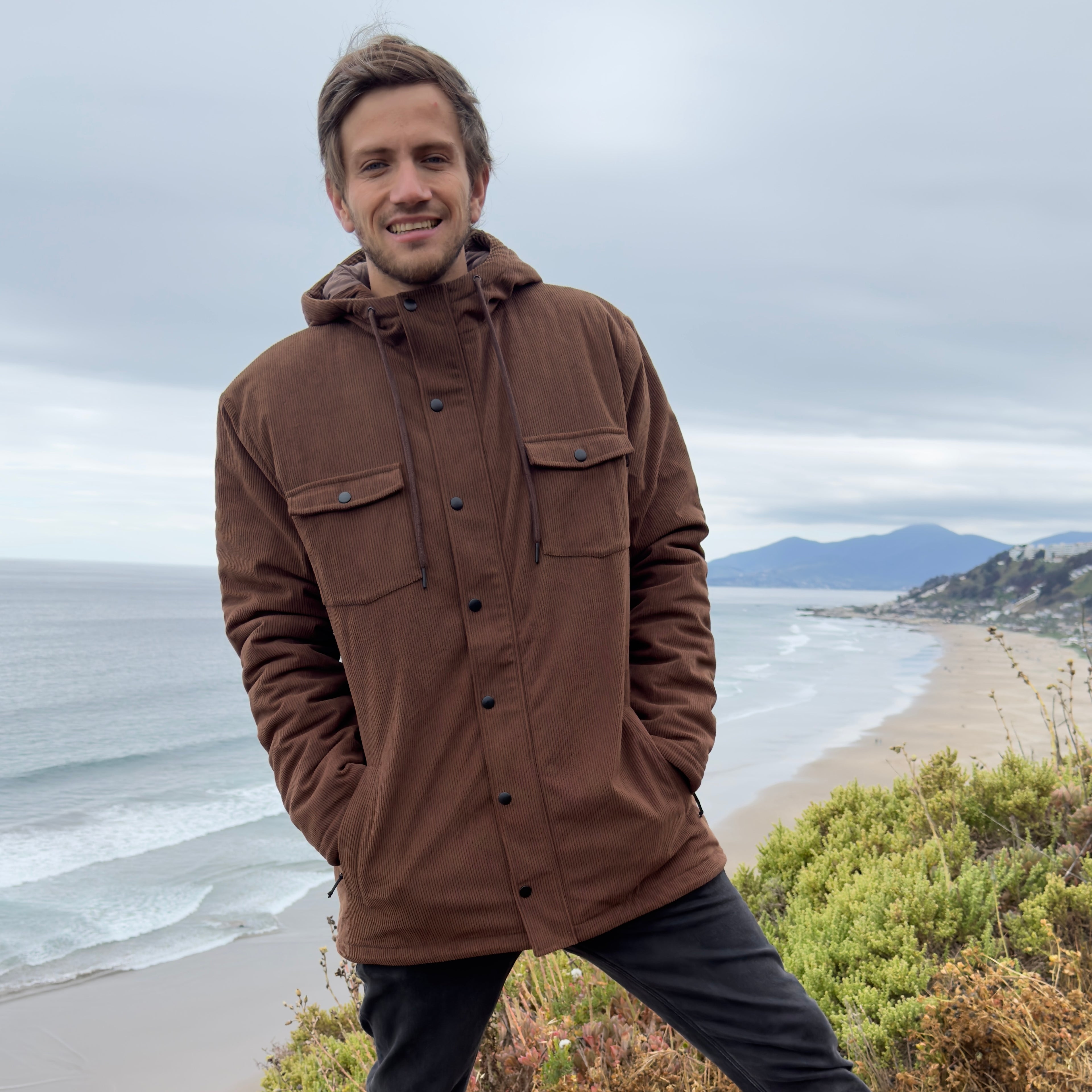 CHAQUETA FZ CORDUROY CAFÉ