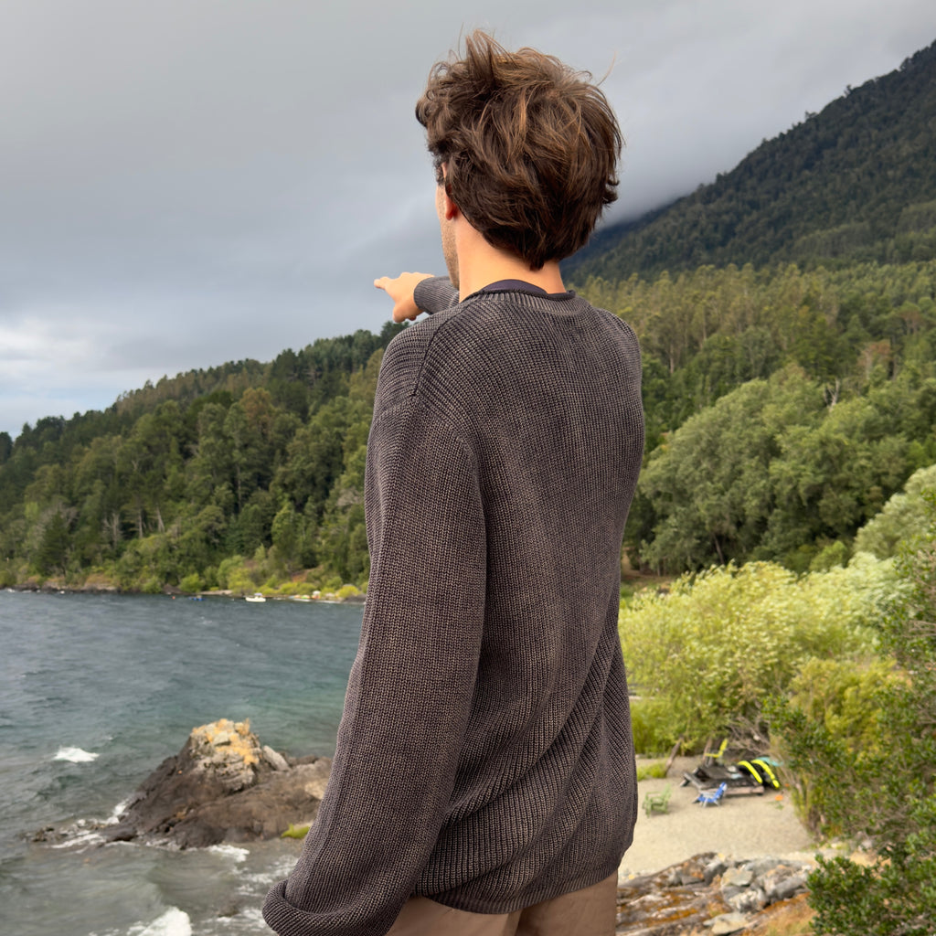 CHALECO WAFFLE BLACK