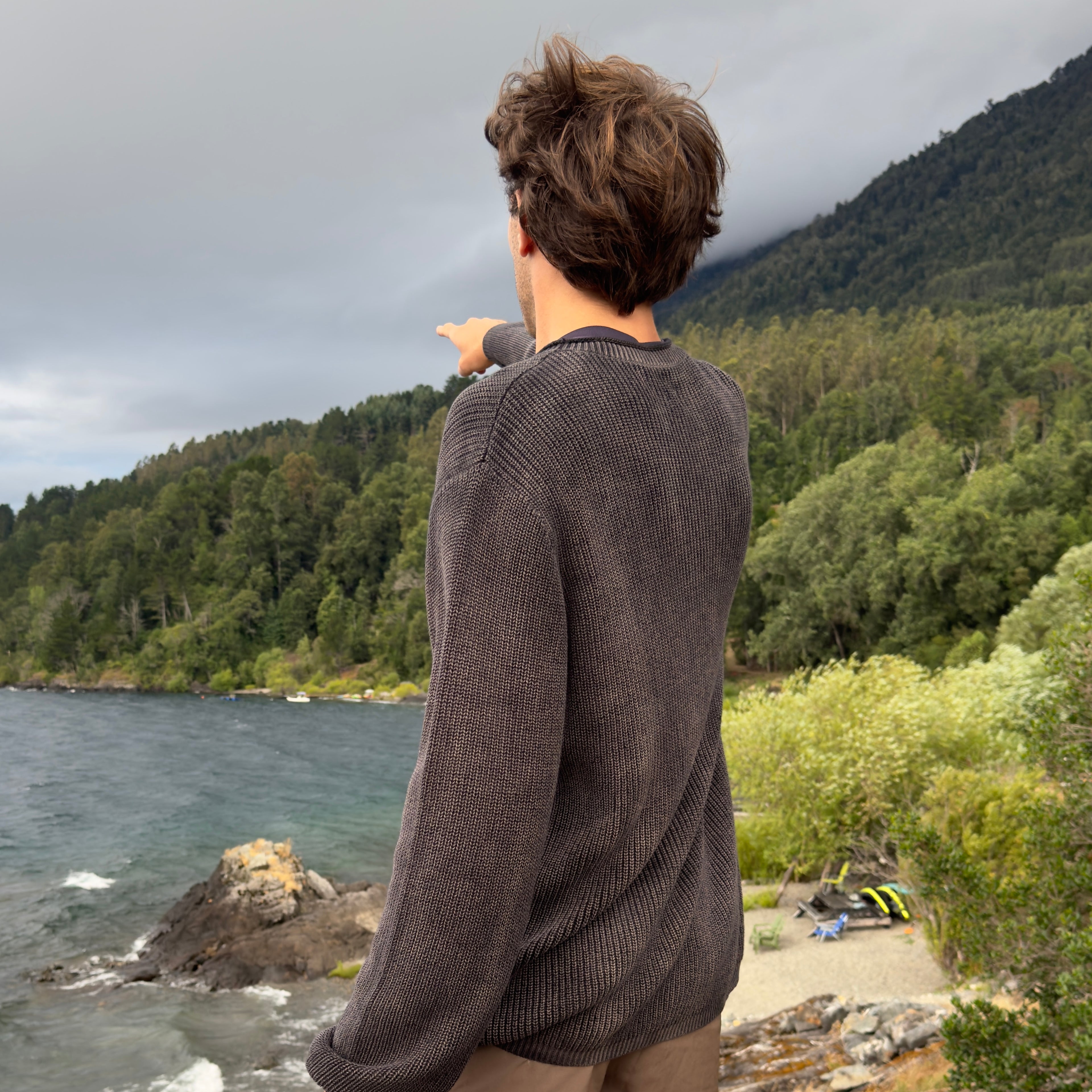 CHALECO WAFFLE BLACK