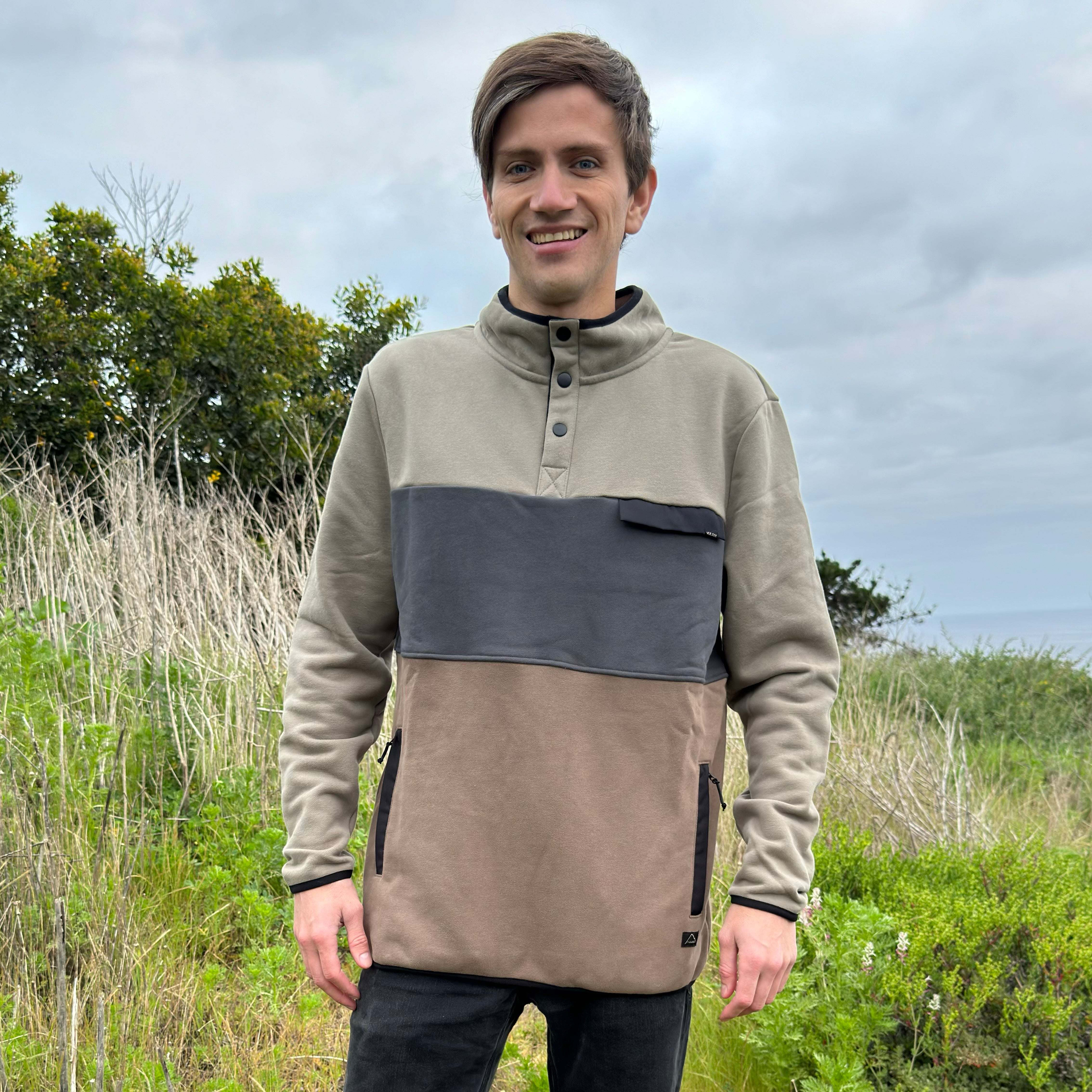 POLERÓN HALF ZIPPER MULTICOLOR