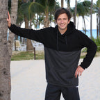 POLERÓN HOODIE HOMBRE BLACK&GREY