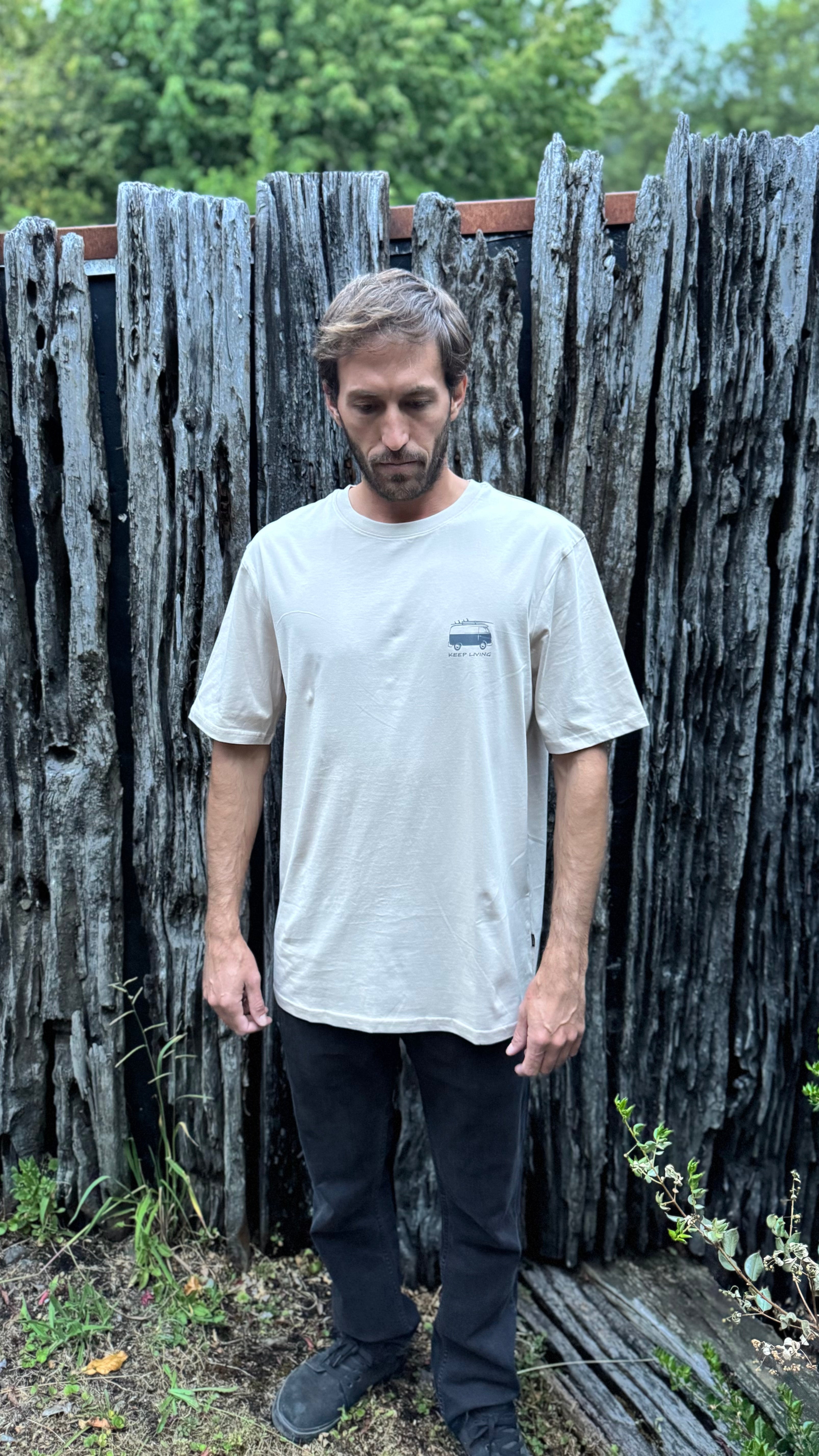 POLERA MC LIVE THE DAY BEIGE
