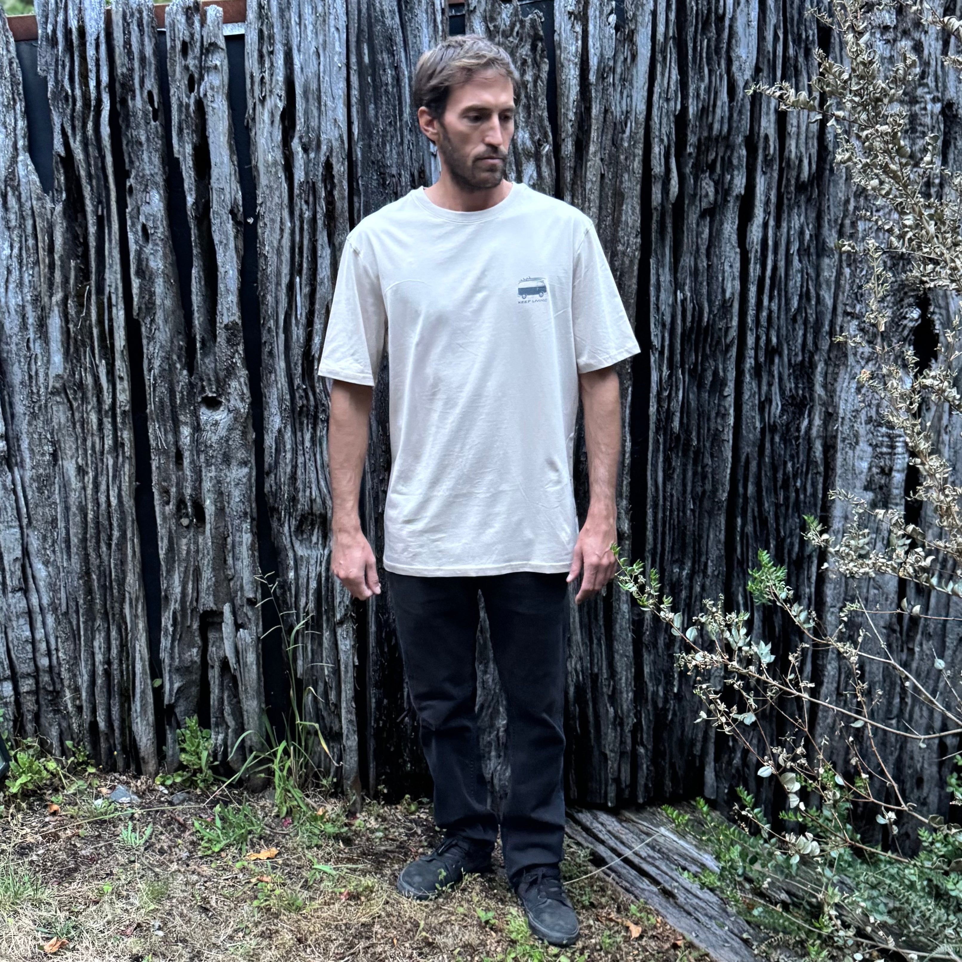 POLERA MC LIVE THE DAY BEIGE