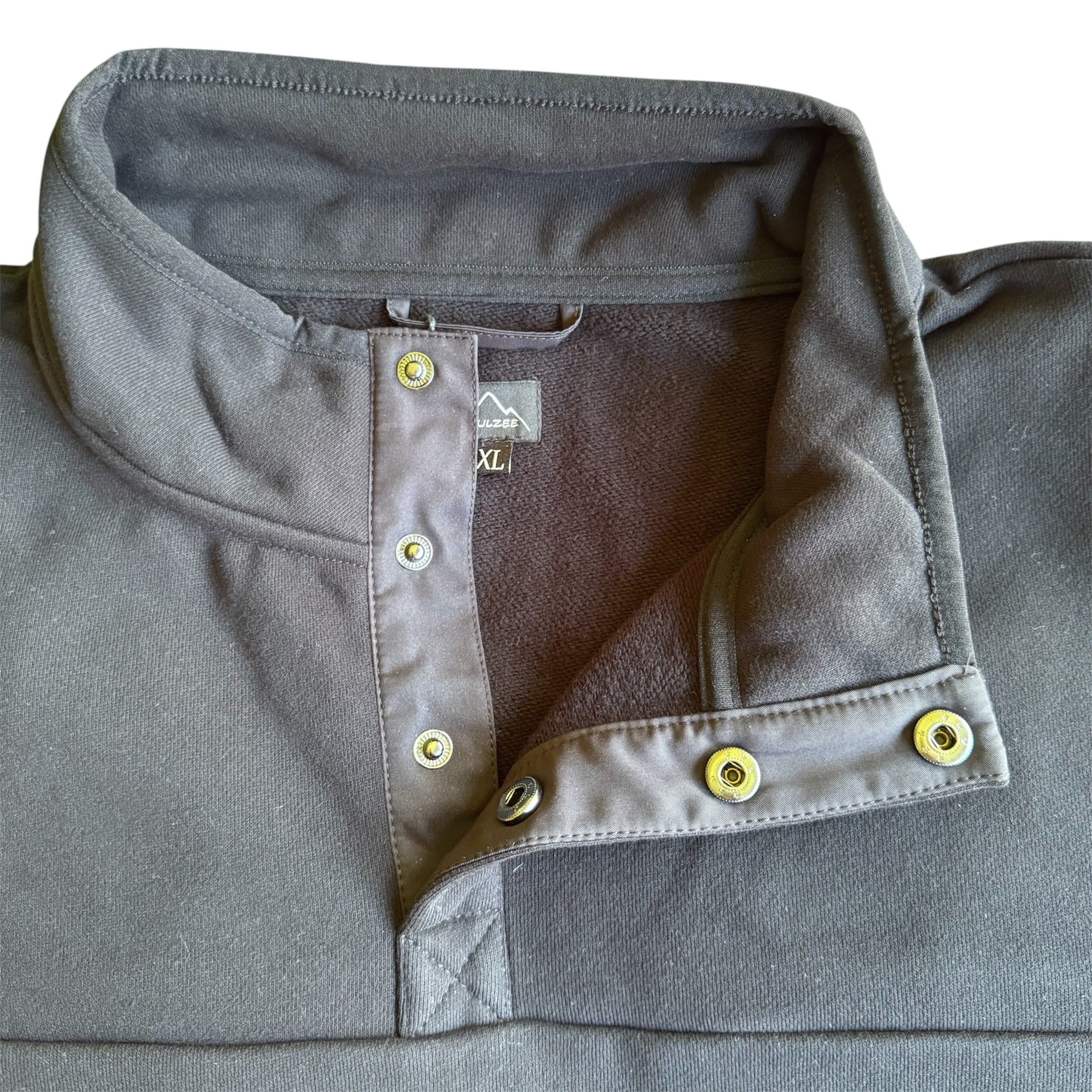 POLERÓN HALF ZIPPER NEGRO