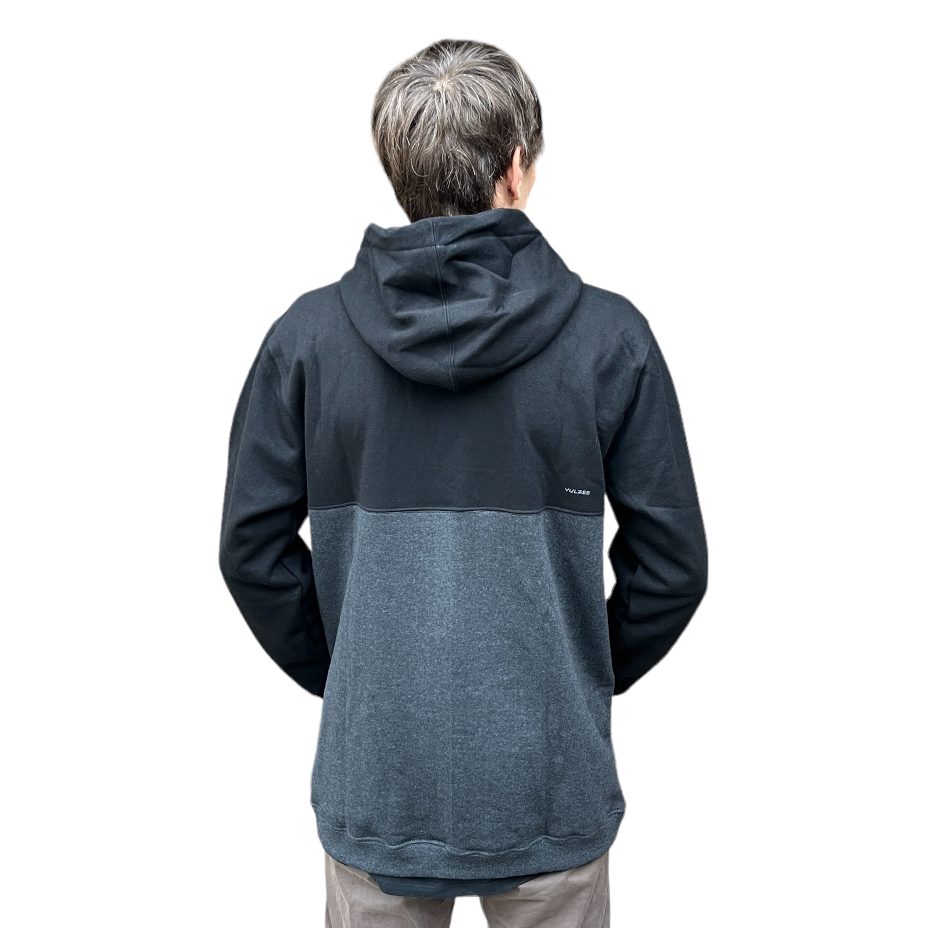 POLERÓN HOODIE HOMBRE BLACK&GREY