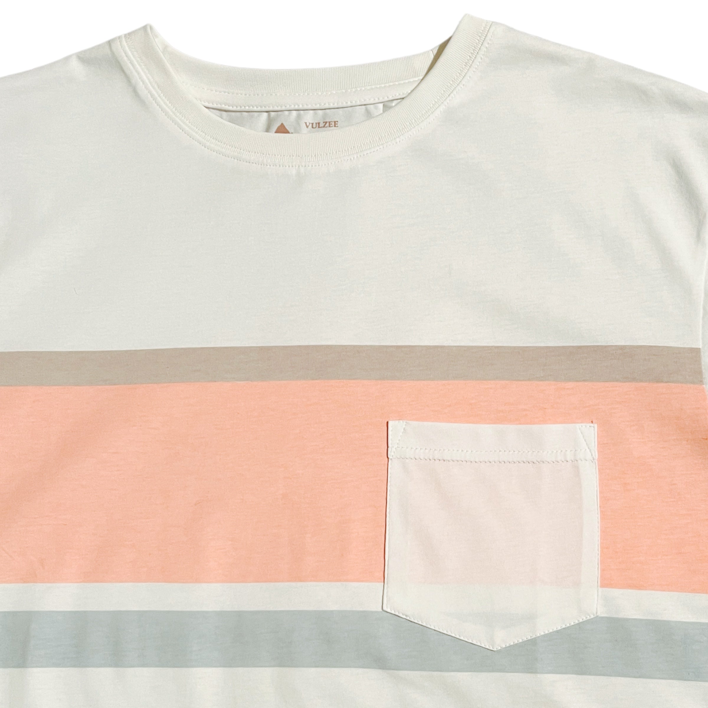 POLERA MANGA CORTA HOMBRE BLANCA PLAIN POCKET