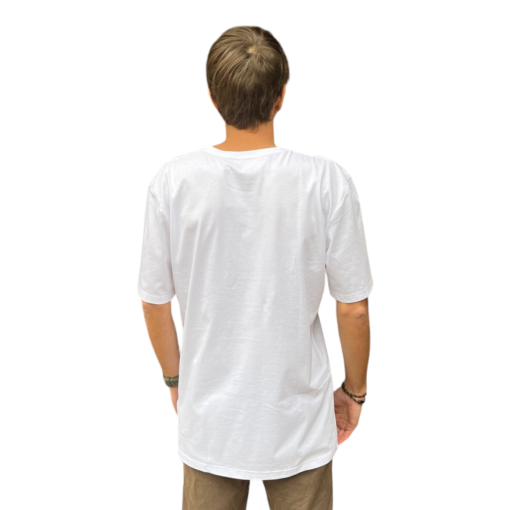 POLERA MANGA CORTA HOMBRE WHITE VULZEEBOARDS