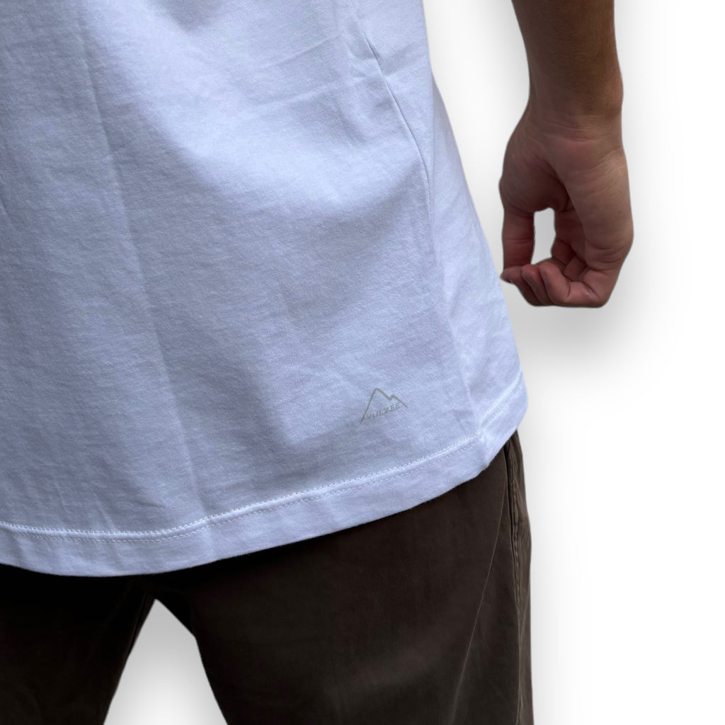 POLERA MANGA CORTA HOMBRE WHITE VULZEEBOARDS