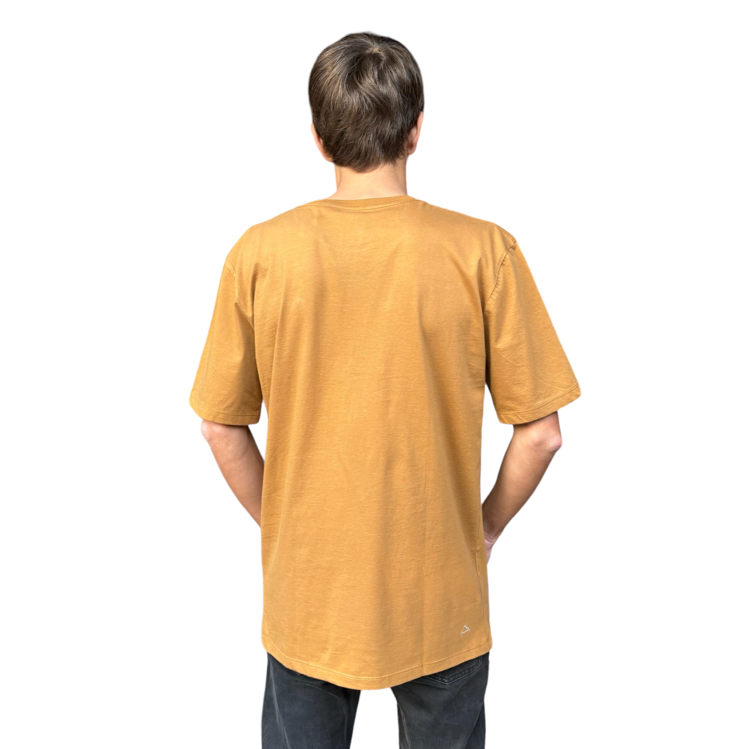 POLERA MANGA CORTA HOMBRE KHAKI WAVES PLAIN POCKET