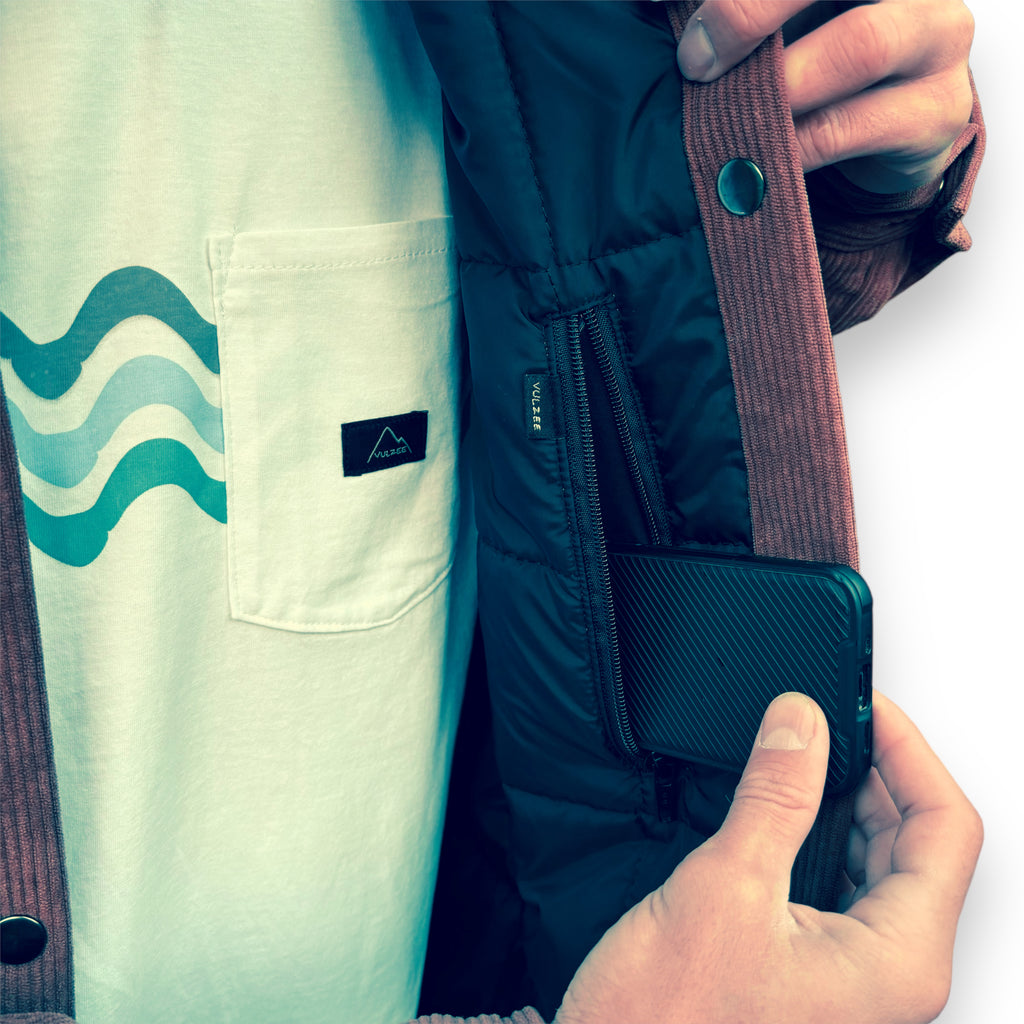 CHAQUETA REVERSIBLE HOMBRE CAFÉ