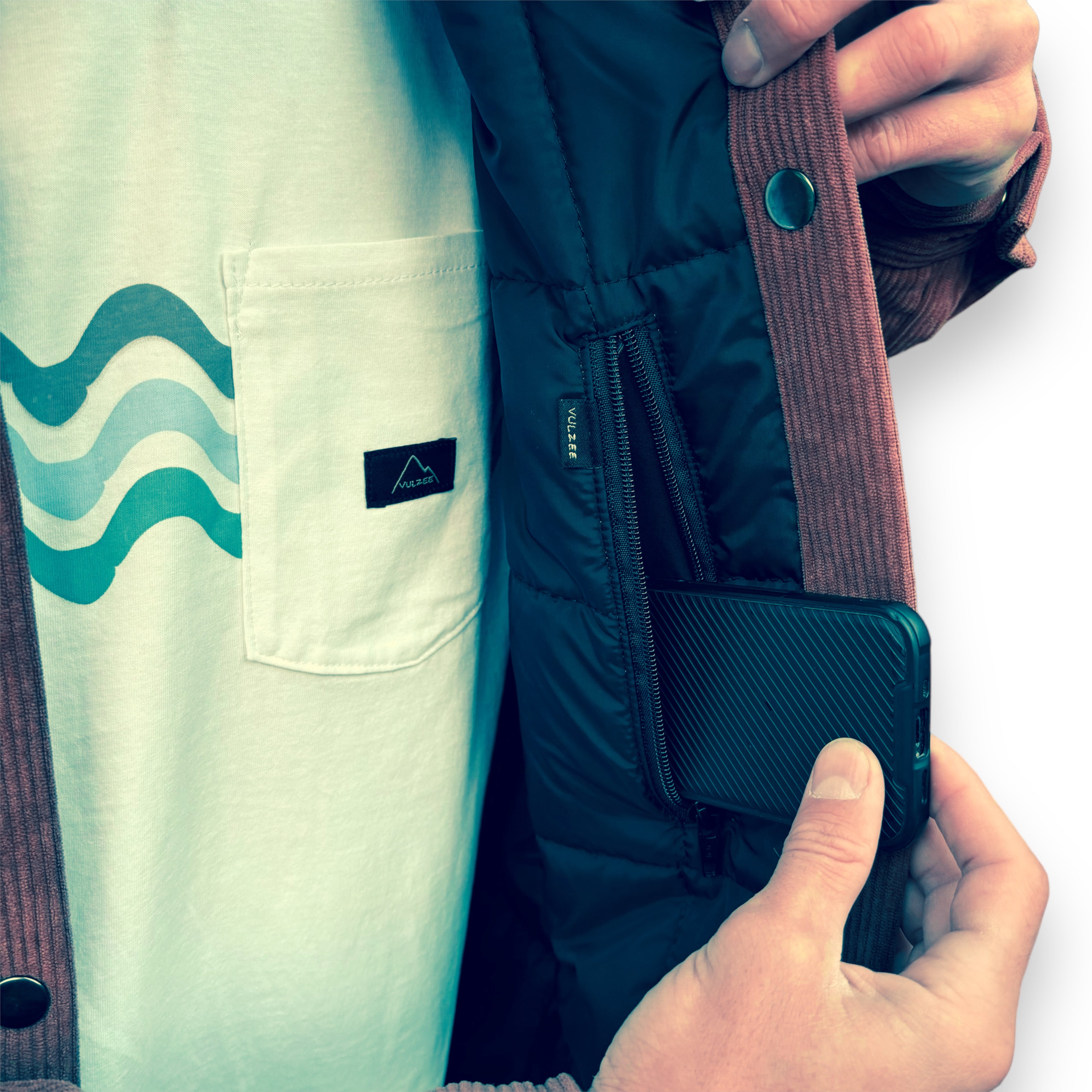 CHAQUETA REVERSIBLE HOMBRE CAFÉ