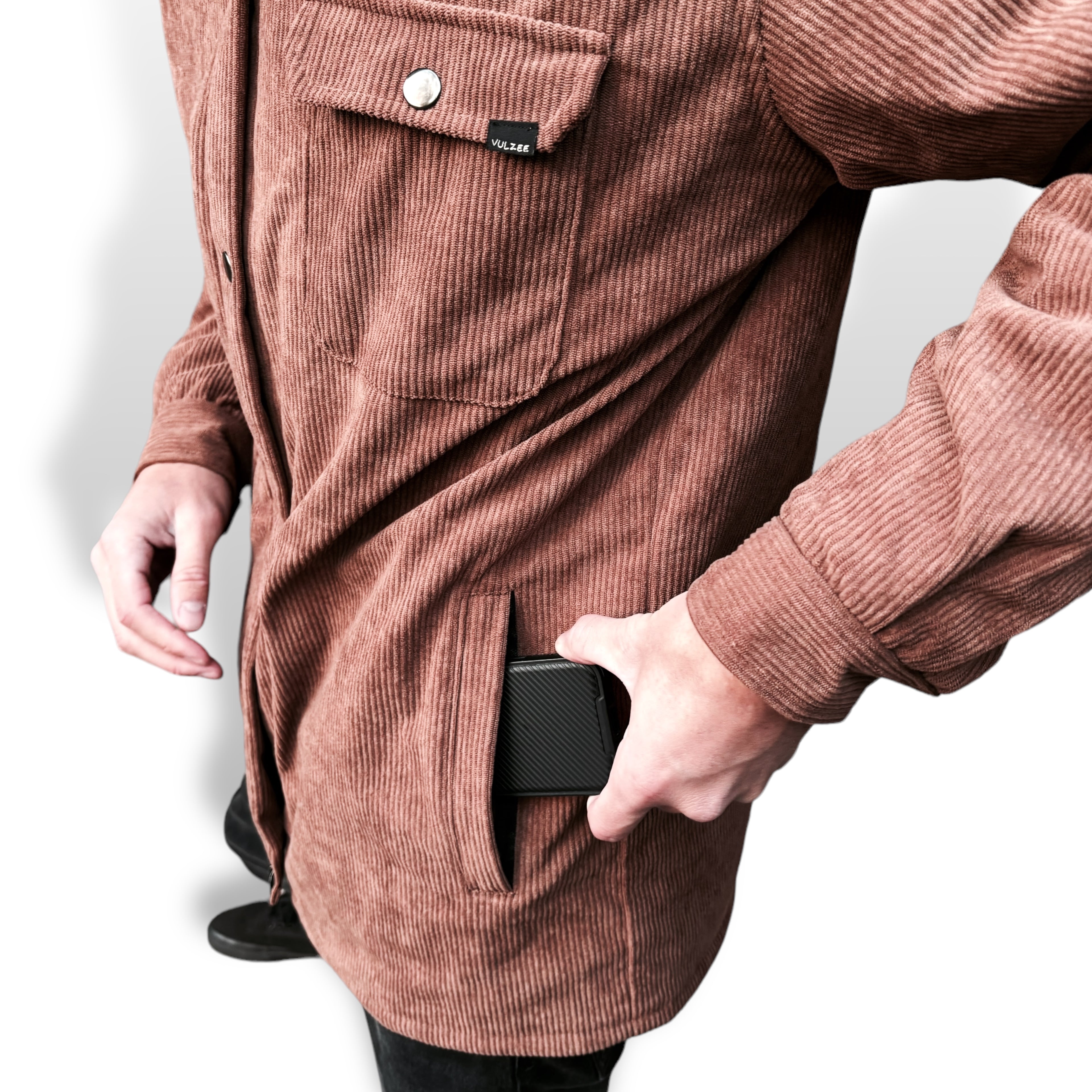 CHAQUETA REVERSIBLE HOMBRE CAFÉ