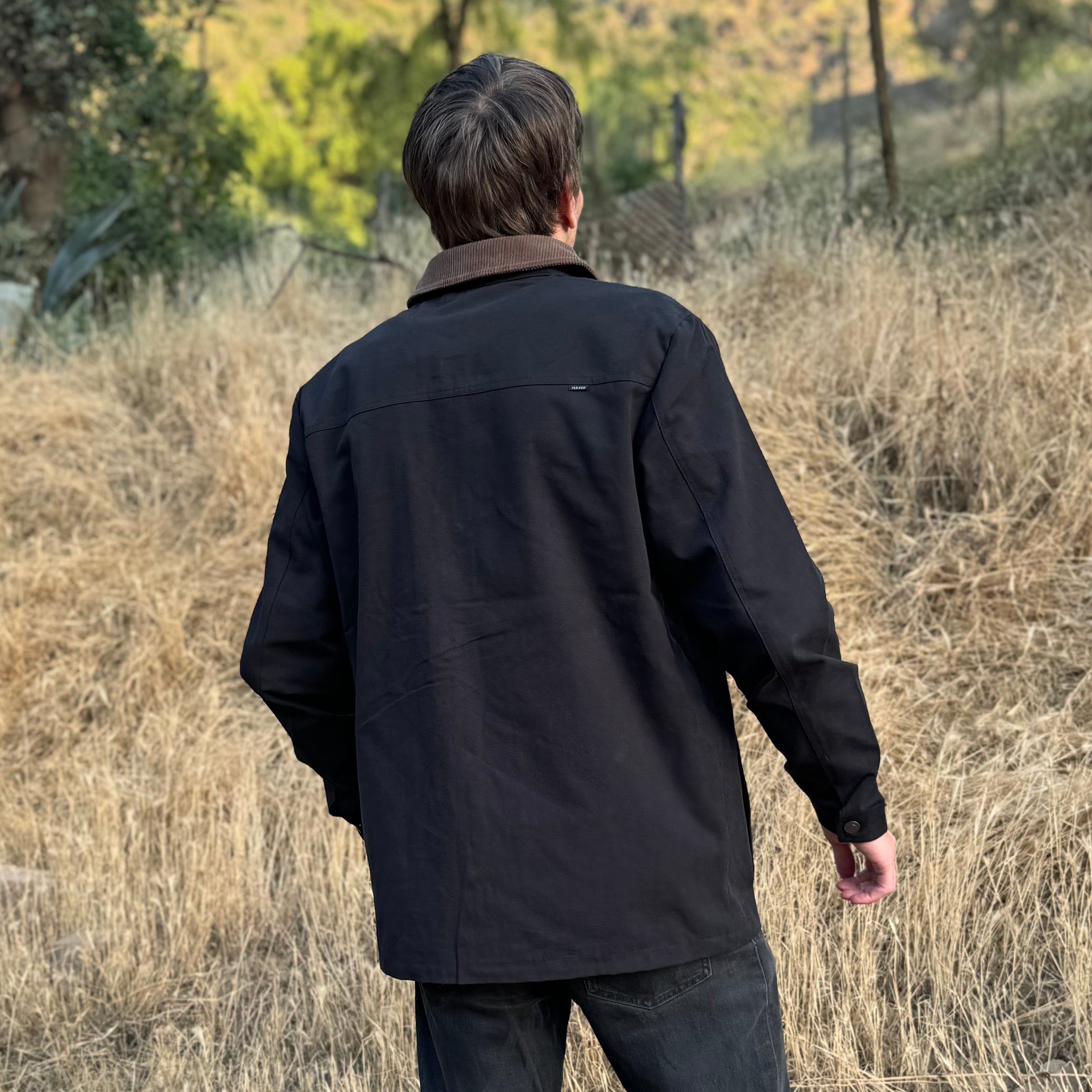 Chaqueta Overshirt Canvas Denim Black – Vulzee