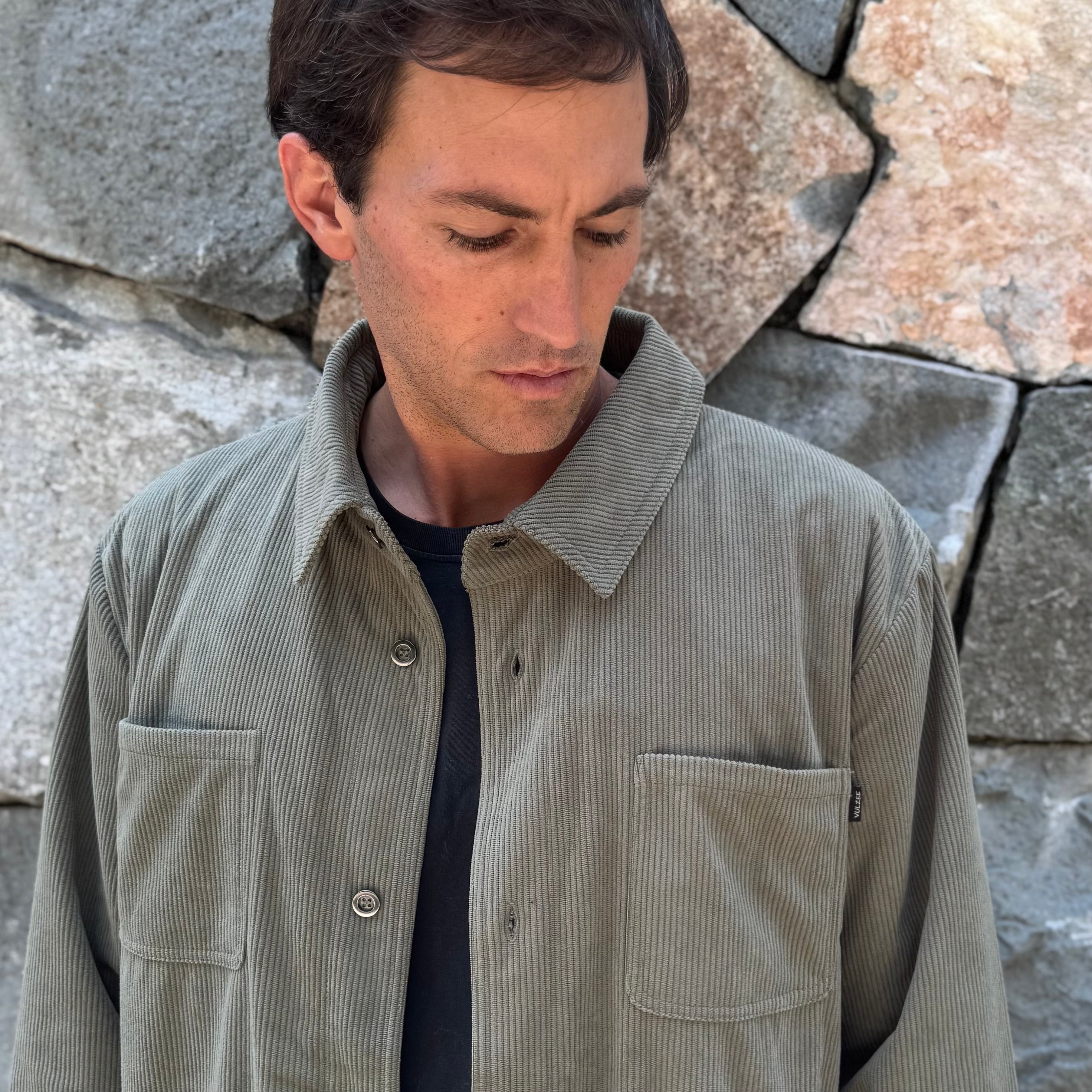 Overshirt Jacket Corduroy Olive – Vulzee