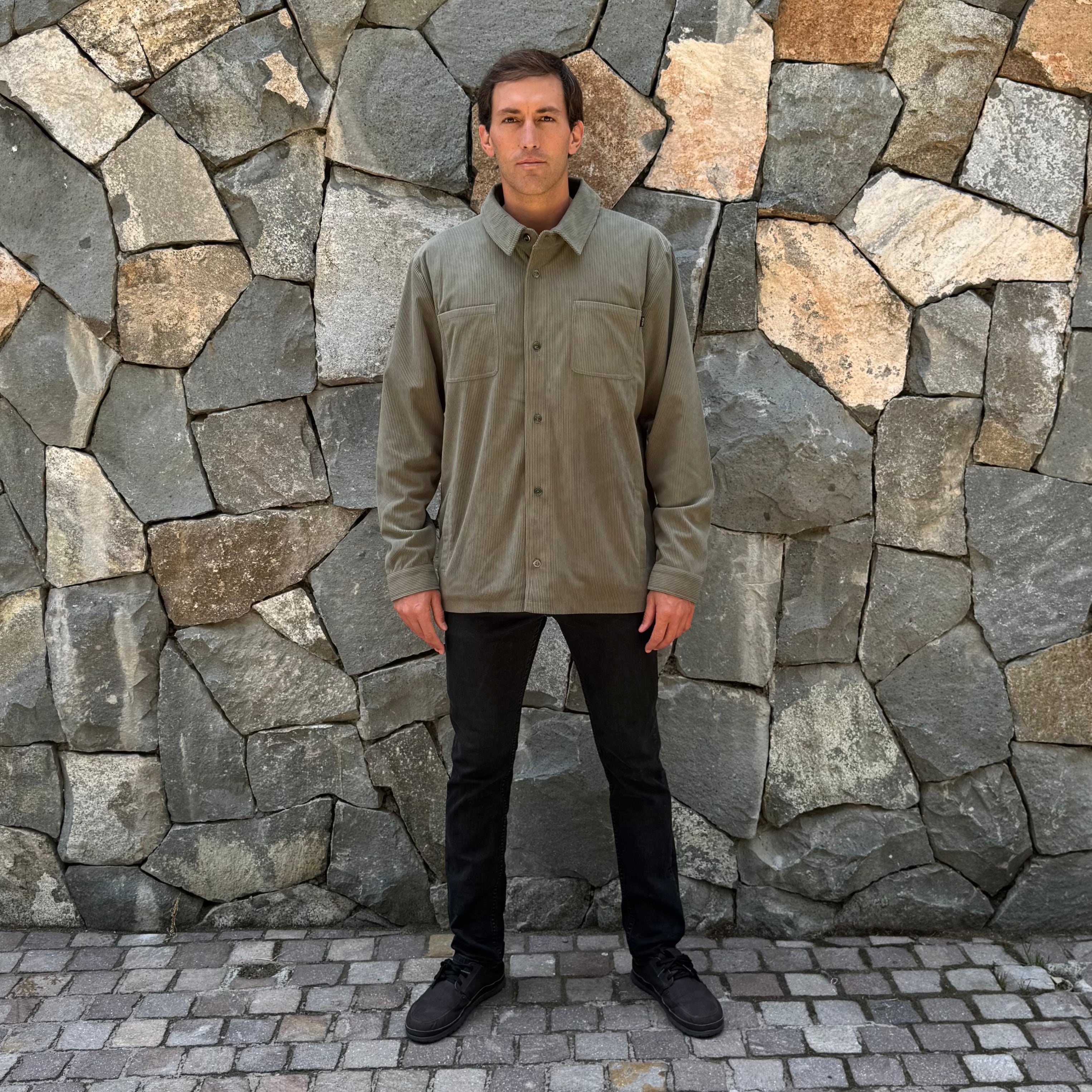 Overshirt Jacket Corduroy Olive – Vulzee
