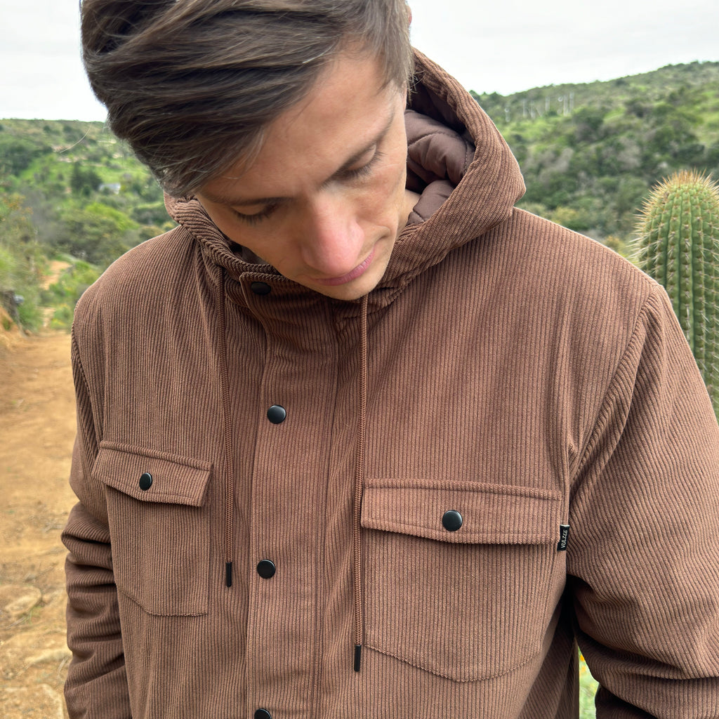 CHAQUETA FZ CORDUROY CAFÉ