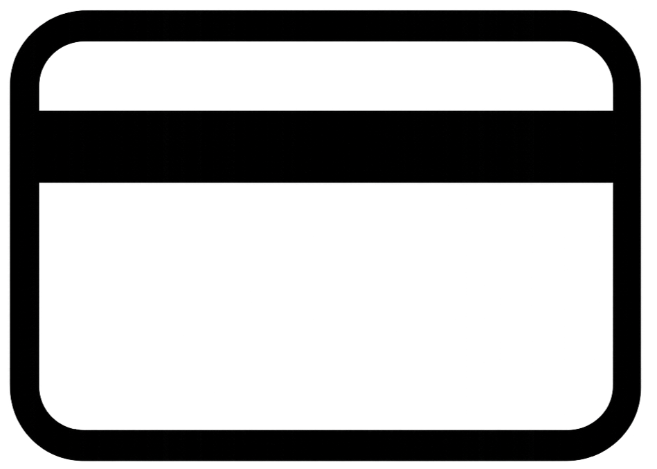 hacer silueta te tarjeta de crédito con bordes negros un poco mas gruesos (sin fondo) 