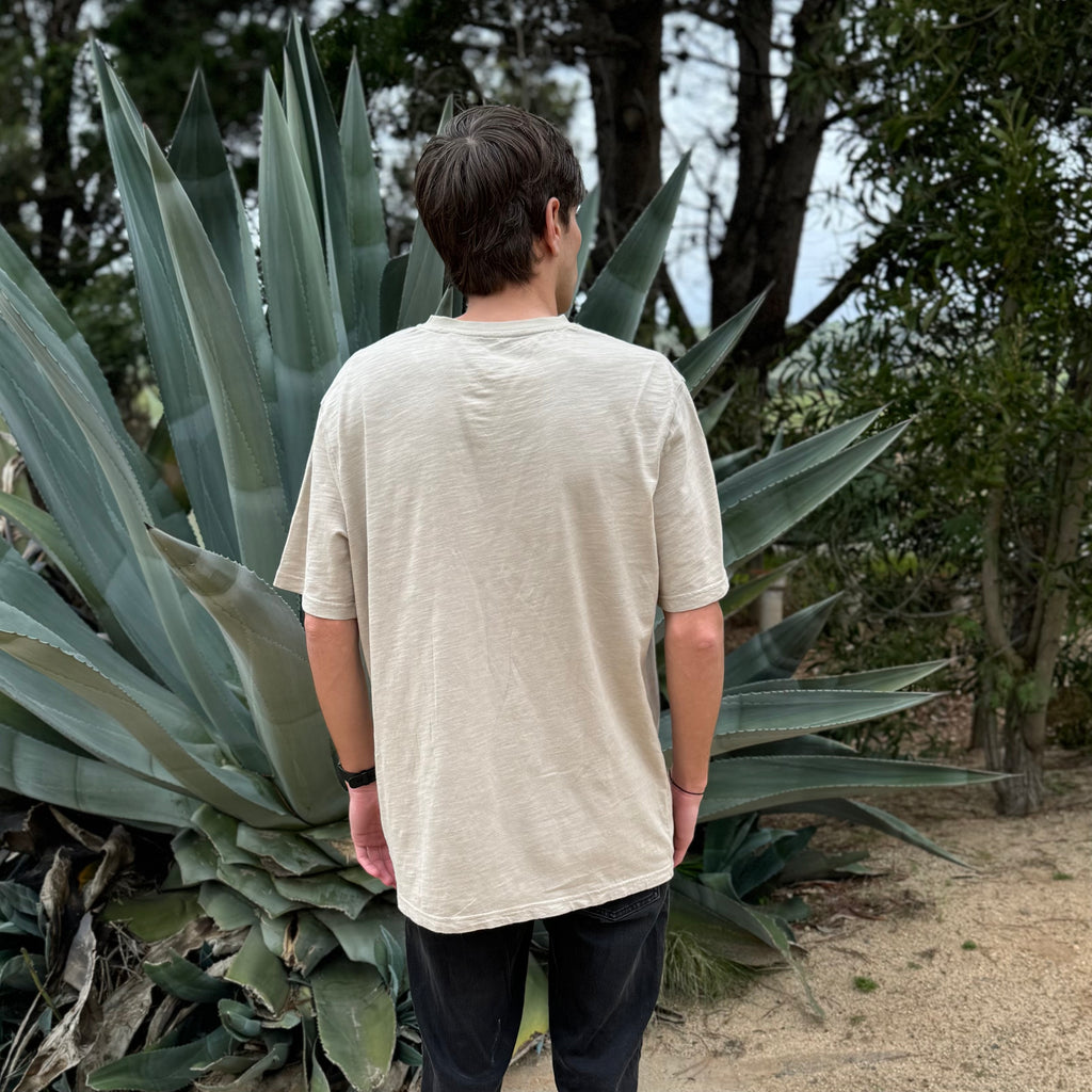 POLERA MC HENLEY SLUB VERDE