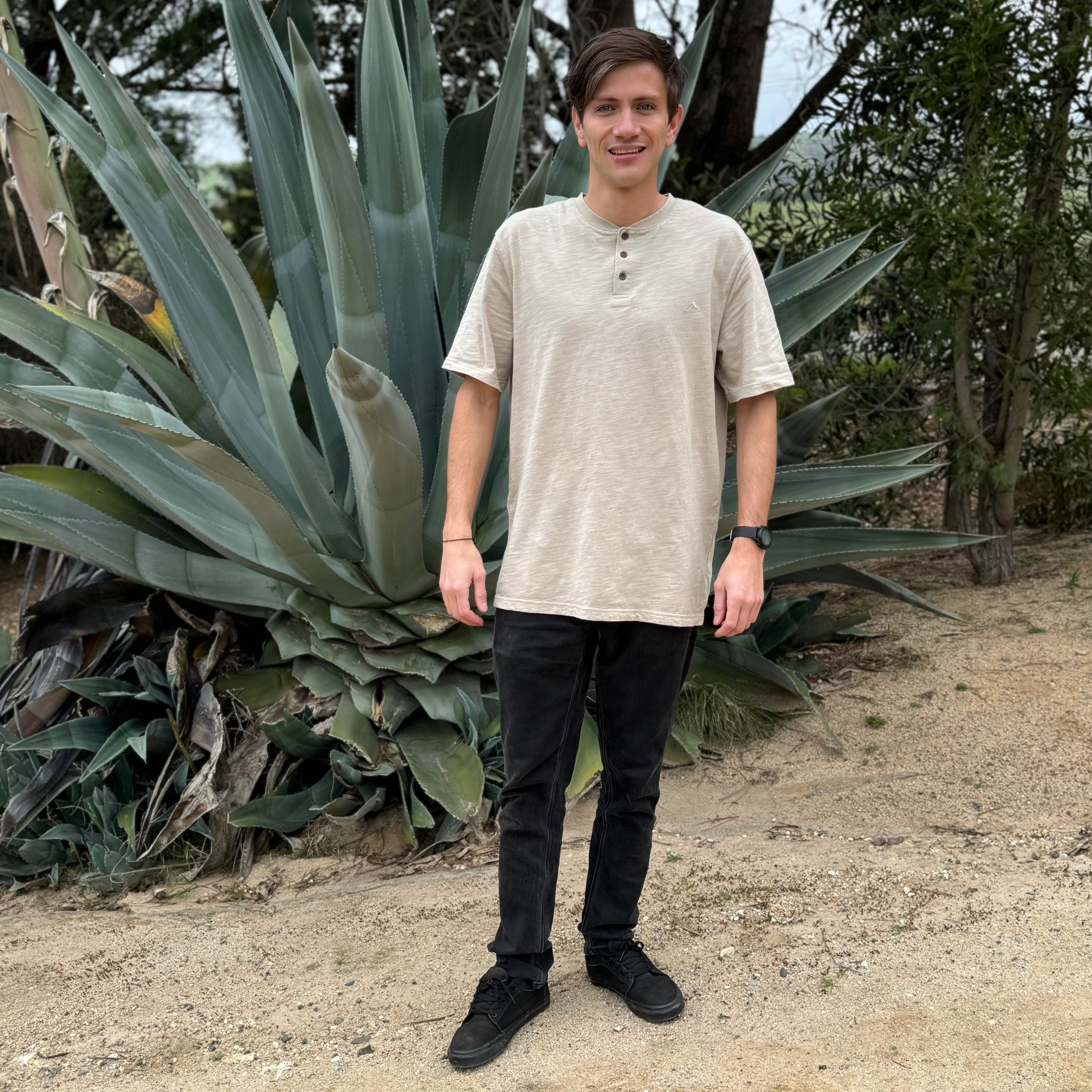 POLERA MC HENLEY SLUB VERDE