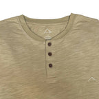 POLERA MC HENLEY SLUB VERDE