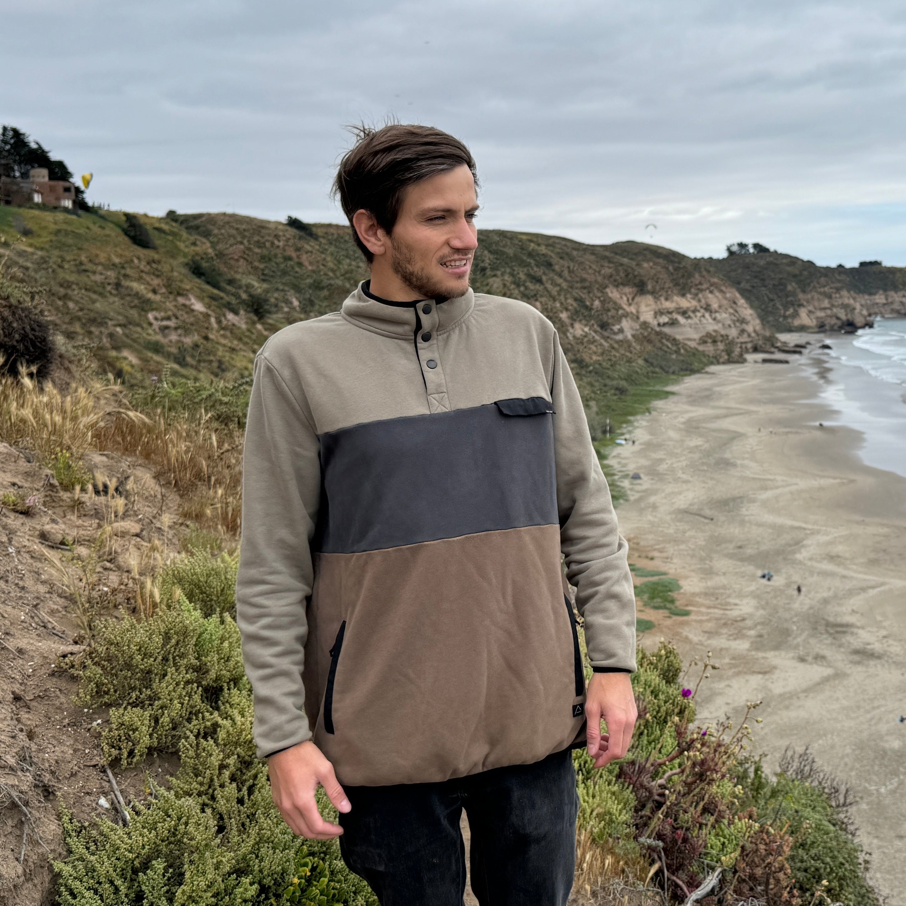 POLERÓN HALF ZIPPER MULTICOLOR