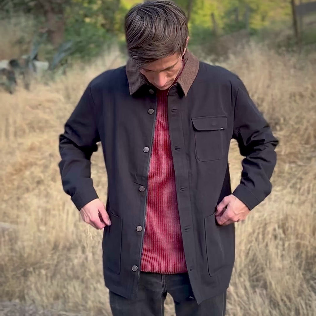 CHAQUETA CANVAS NEGRA